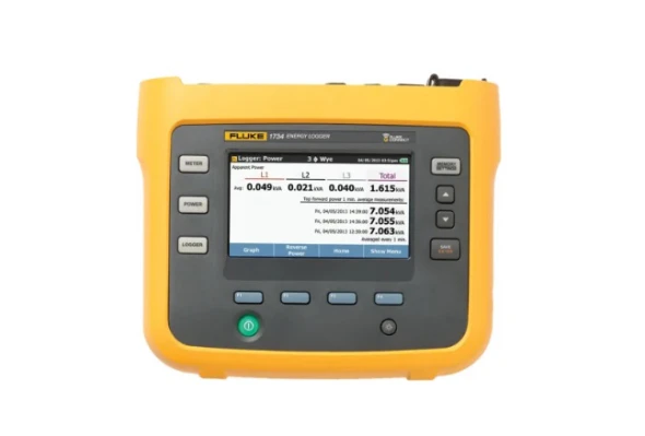 Fluke 1732/INTL Three Phase Power Energy Monitor & Logger, Battery-Powered 1