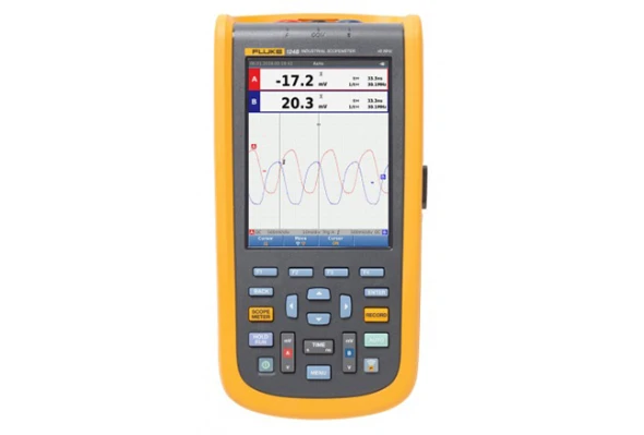 Fluke 124B Industrial ScopeMeter Hand-Held Oscilloscope, 40 MHz 1